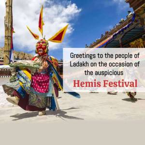 Hemis Festival Celebration In Ladakh Design For WhatsApp