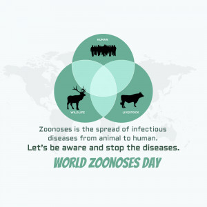 World Zoonoses Day - Understanding Disease Transmission Poster For X