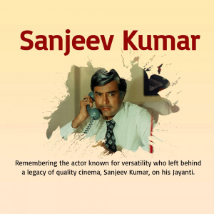 Sanjeev Kumar - Remembering A Versatile Actor Banner For Telegram