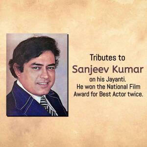 Sanjeev Kumar - National Film Award Winner Advertisement For Threads