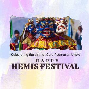 Hemis Festival Celebration Design For Twitter