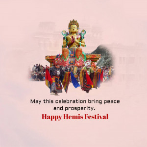 Happy Hemis Festival Creative Design For LinkedIn