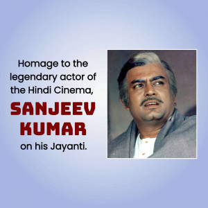 Sanjeev Kumar Homage Creative Design For Pinterest
