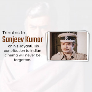 Sanjeev Kumar Jayanti Tribute Design For LinkedIn