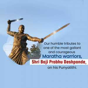Shri Baji Prabhu Deshpande Tribute Social Media Post For Facebook