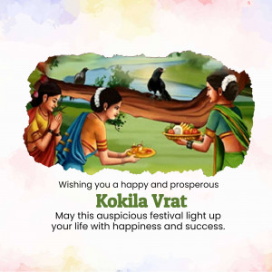 Kokila Vrat Greetings Banner For WhatsApp