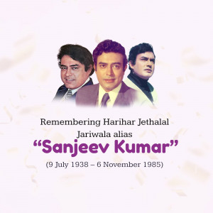 Remembering Sanjeev Kumar Poster For X