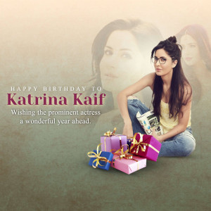 Happy Birthday Katrina Kaif Design For Threads