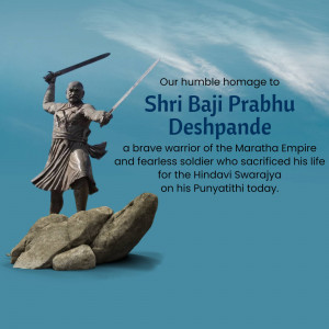 Shri Baji Prabhu Deshpande Homage Artwork For WhatsApp