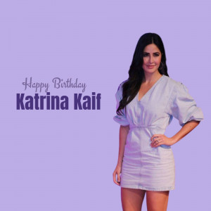 Katrina Kaif Birthday Wish Design For Telegram