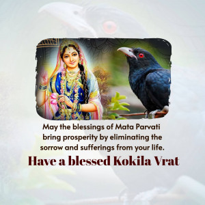 Mata Parvati And Kokila Vrat Blessings Social Media Post For LinkedIn