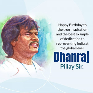 Dhanraj Pillay Birthday Wish Branding Post For LinkedIn