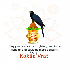 Kokila Vrat Greetings Social Media Post For Threads