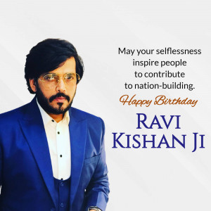 Ravi Kishan Birthday Wish Branding Post For Threads