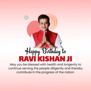 Happy Birthday Ravi Kishan Ji Design For Threads