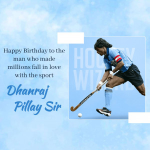 Happy Birthday Dhanraj Pillay Marketing Image For LinkedIn