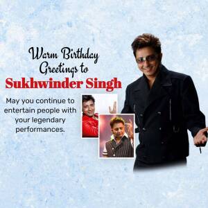 Sukhwinder Singh Birthday Greeting Branding Post For Telegram