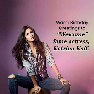 Katrina Kaif Birthday Greeting Image For Threads