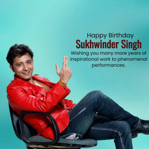 Happy Birthday Sukhwinder Singh Flyer For Google Business Profile