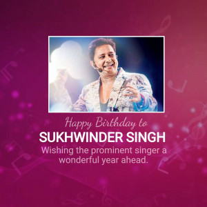 Sukhwinder Singh Birthday Wish Template For Facebook