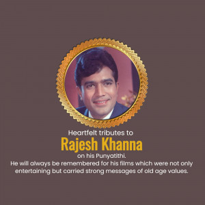 Rajesh Khanna Punyathithi Tribute Artwork For Twitter