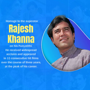 Rajesh Khanna - Homage To The Superstar Flyer For X