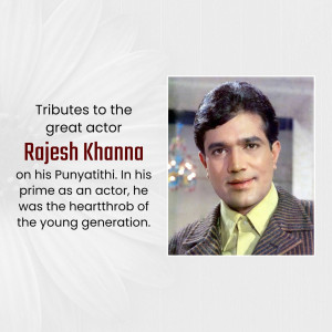 Rajesh Khanna Tribute Artwork For Pinterest