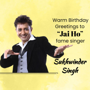 Sukhwinder Singh Birthday Greeting Banner For Twitter