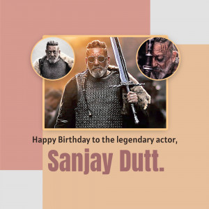 Sanjay Dutt Birthday Tribute Advertisement For Telegram