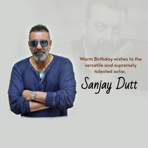 Sanjay Dutt Birthday Wish Branding Post For Threads
