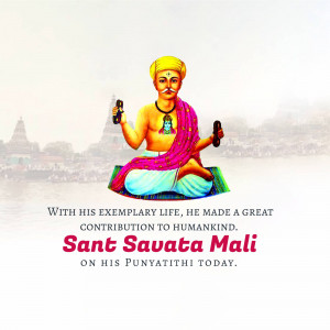 Sant Savata Mali Punyatithi Image For Instagram