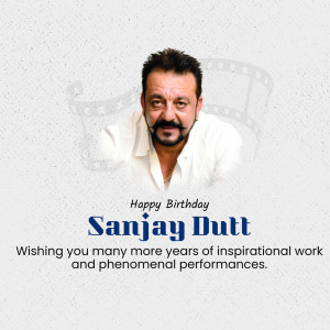 Sanjay Dutt Birthday Wish Post For LinkedIn