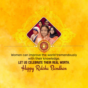 Happy Raksha Bandhan - Celebrating Women Template For Instagram