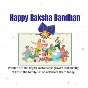 Happy Raksha Bandhan - Celebrating Women Template For Threads