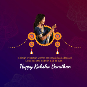 Happy Raksha Bandhan - Celebrating Sisterhood Post For Facebook