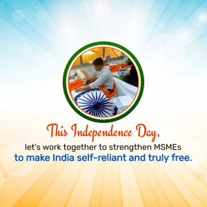Independence Day MSME Support Graphic For Facebook