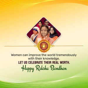 Celebrating Women & Raksha Bandhan Promotional Banner For LinkedIn