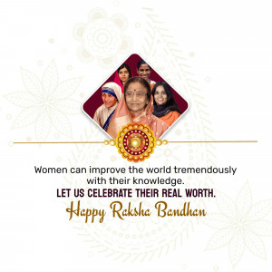 Celebrating Women & Raksha Bandhan Poster For Google Business Profile