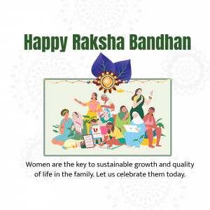Happy Raksha Bandhan & Celebrating Women Creative Design For Telegram
