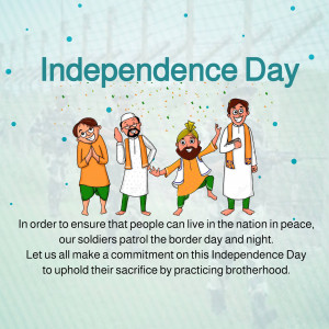Independence Day Celebration Creative Design For X