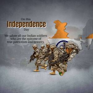 Indian Independence Day Salute To Soldiers Artwork For Threads
