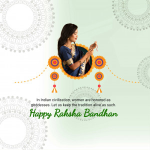 Happy Raksha Bandhan - Celebrating Sisterhood Post For WhatsApp