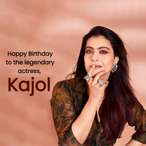 Kajol Birthday Wish Poster For Instagram