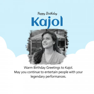 Kajol Birthday Wish Template For Google Business Profile