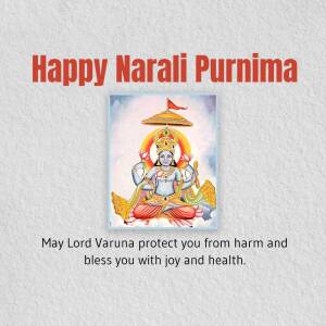 Happy Narali Purnima Banner For WhatsApp