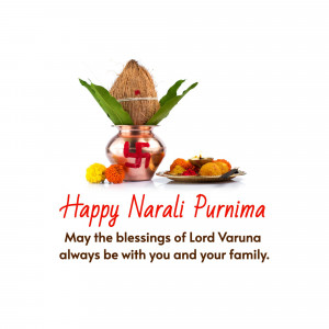 Happy Narali Purnima Greetings Poster For Instagram
