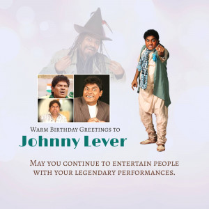 Johnny Lever Birthday Greetings Post For Instagram