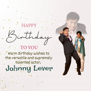 Happy Birthday Johnny Lever Creative Design For Instagram