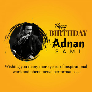 Adnan Sami Birthday Wish Graphic For Google Business Profile