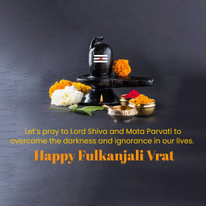 Happy Fulkanjali Vrat - Lord Shiva And Mata Parvati Design For Instagram